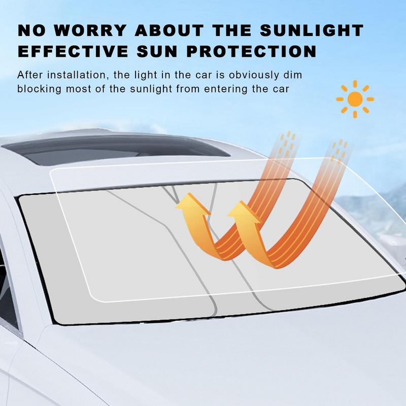 Klappbarer Auto-Sonnenschutz für Frontscheibe, Auto-Sonnenblende, Hitzeschutz, Auto-Sonnenschutz, blockiert UV-Strahlung, Auto-Sommer