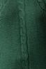 Women's Fashion Stylish Sweater Emerald Green Soft Textured Hair Braided Seamless Knitwear Sweater