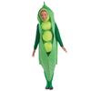 Grensoverschrijdend Halloween Kostuum Volwassenen Kinderen Cosplay Voedsel Performance Kostuum Groene Erwt Eendelig Spons Kostuum