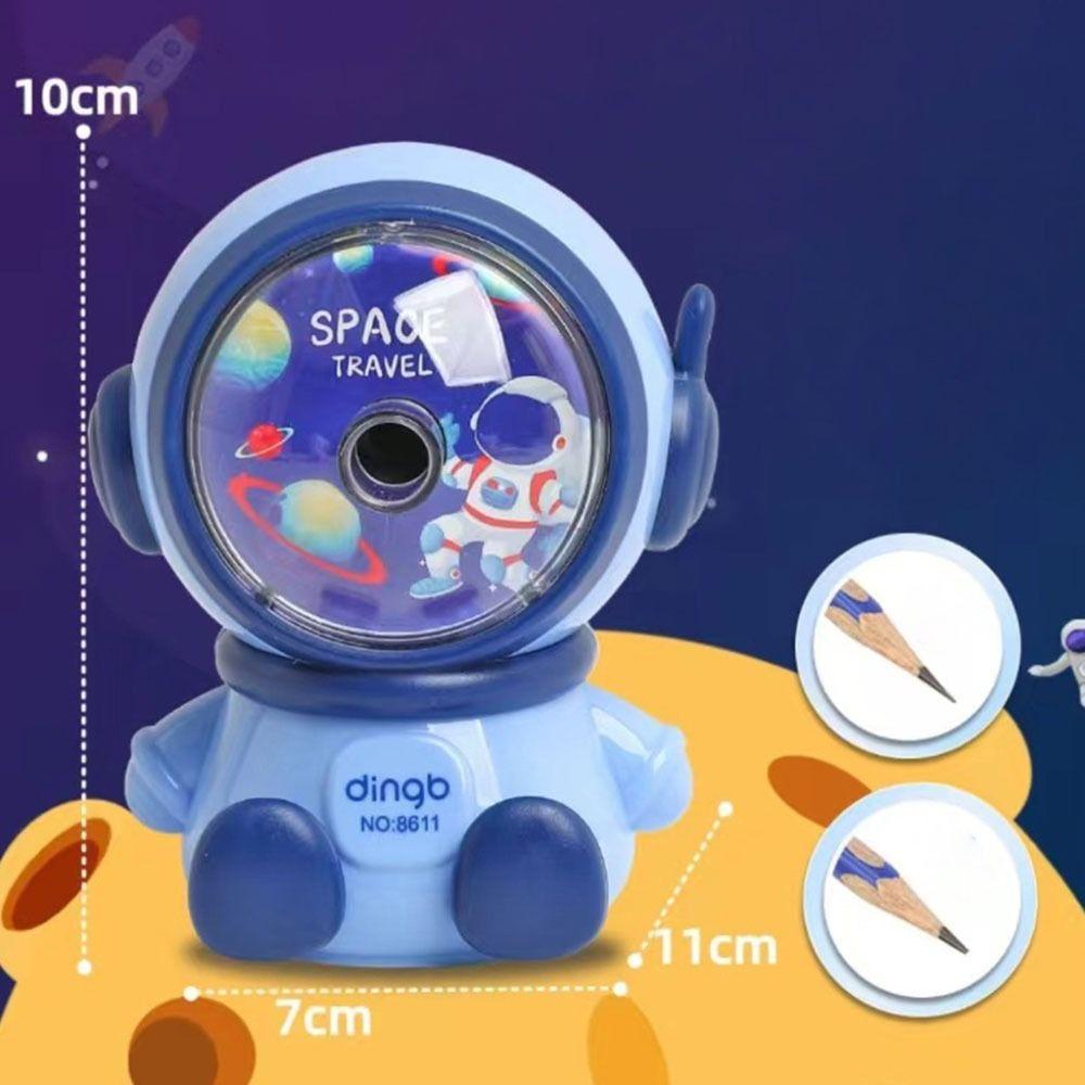 Cartoon Astronaut Pencil Sharpener Creative Students Stationery Funny Office Supplies