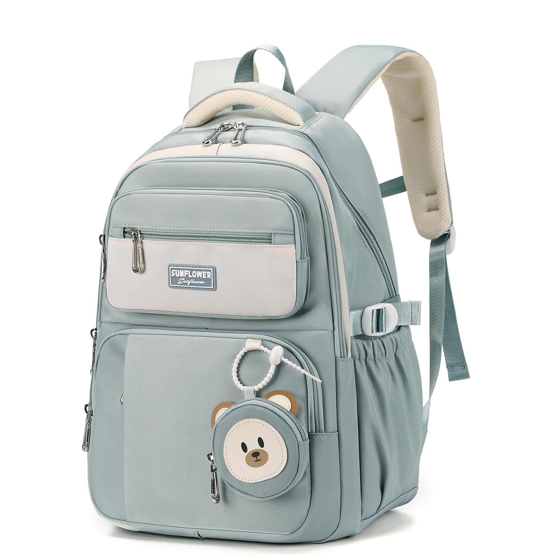 

Korean Large for High School Elementary School Junior High School Lightweight Casual Outdoor [ZESU] Backpack, Capacity, School, Students, Women, синий