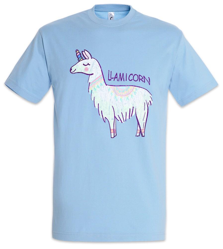LLamicorn T-Shirt Unicorn Fun Rainbow Fairytale Lama Horn Geek Nerd