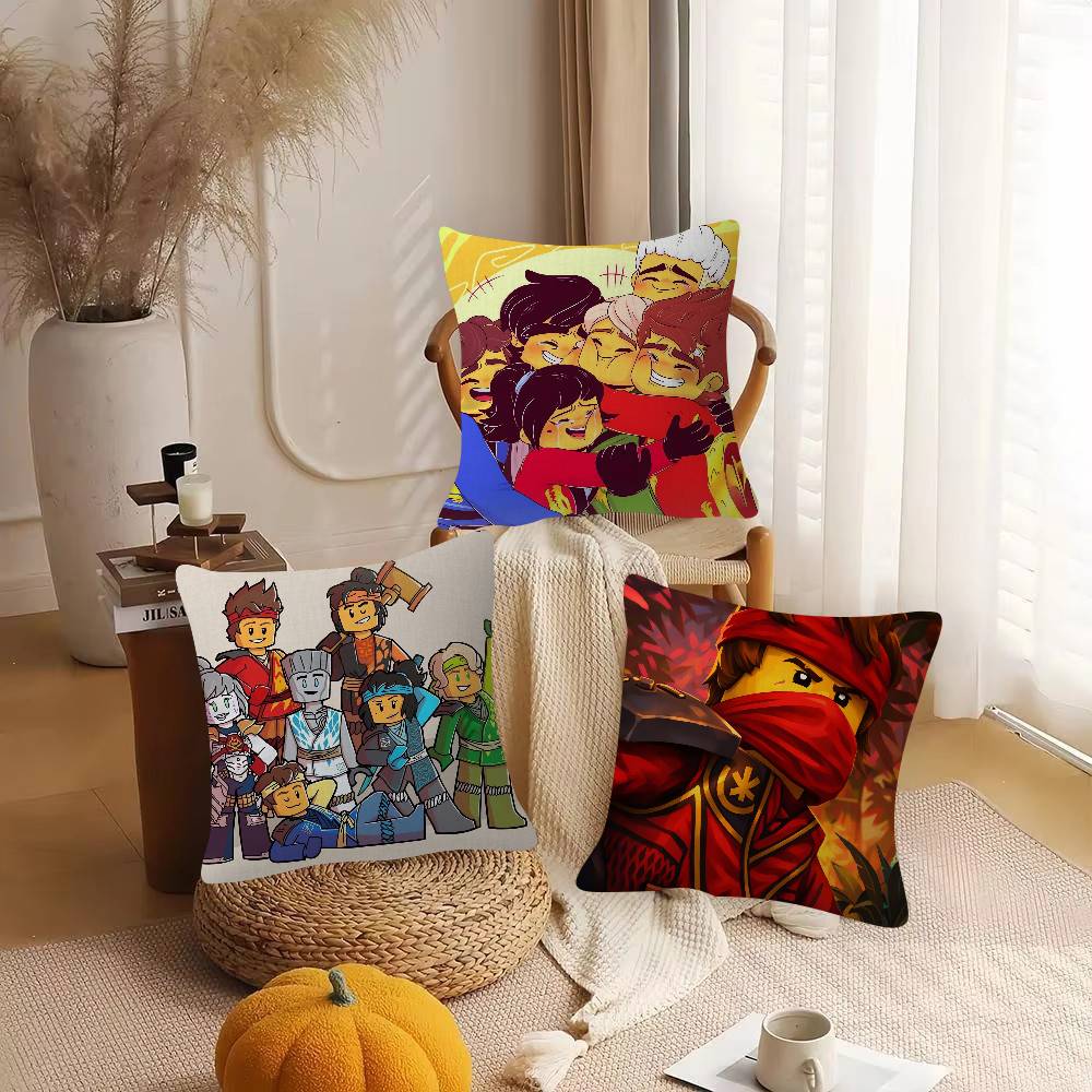 Anime Ninjago Game For Cartoon Print Peripheral Pillow Case Cushion Cover Home Decor Birthday Gift Pillowcover