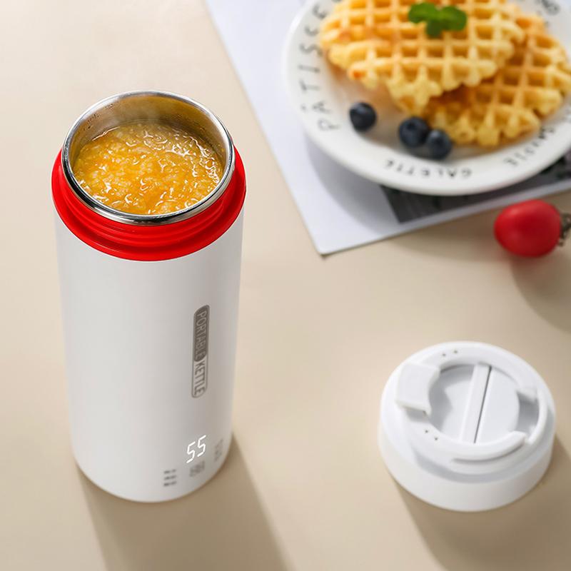 Mini rychlovarná konvice na 220 V 450 ml multifunkční nahřívací šálek šálek na dušení Hrnec na konzervování zdraví Termo konvice Přenosná cestovní konvice