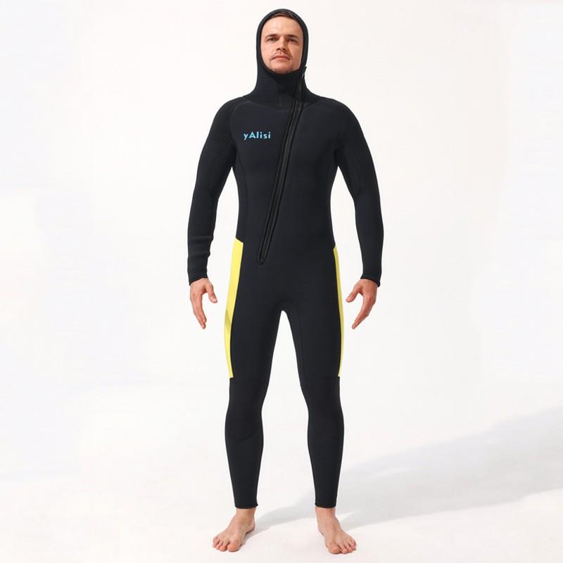Men Women 3/5/7mm Neoprene Wetsuit Hooded Scuba Diving Snorkeling Surfing Warm Swimsuit