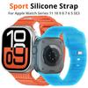 Night Glowing Sport Silicone Strap Correas Bracelet For Apple Watch Ultra Band for iWatch 42mm 44mm 45mm 46mm 49mm Watch Series 11 10 9 8 7 6 5 SE3