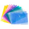 A4 Clear Document Bag Paper File Folder Stationery School Office Letter Envelope Folder Translucent Case PP 6 Candy Colors