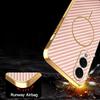 For Samsung Galaxy S25 Edge Phone Case Carbon Fiber Textured Electroplated TPU Back Cover