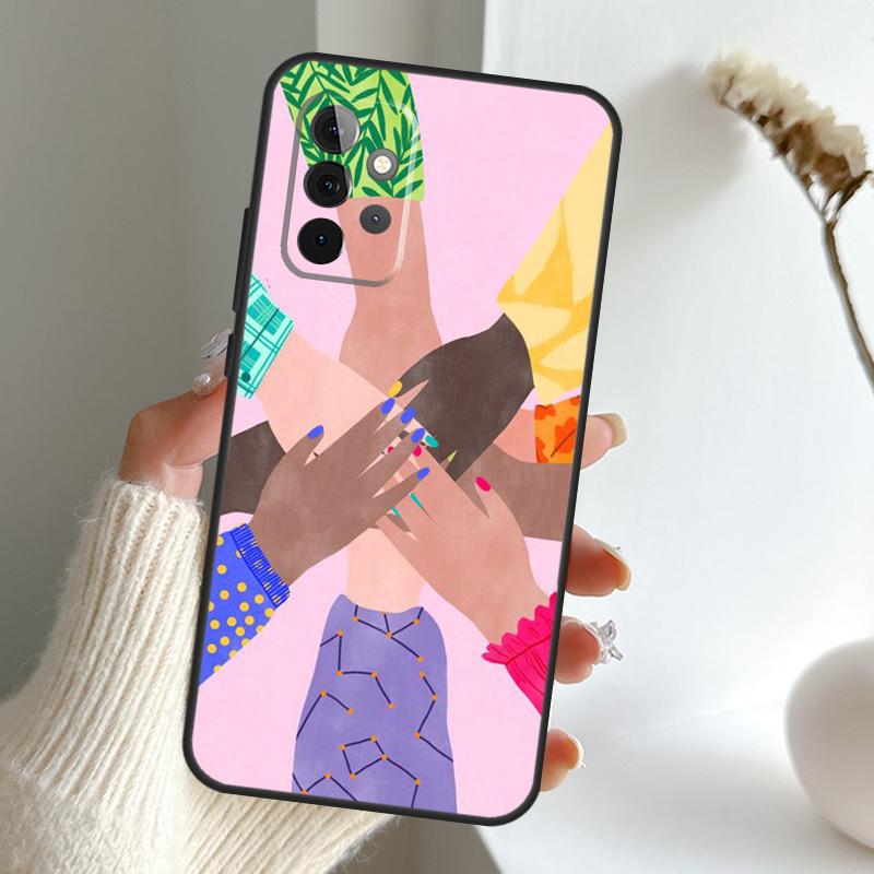 Feminist Girl Power Women Case For Samsung Galaxy A55 A15 A35 A56 A06 A16 A26 A36 A32 A52 A13 A33 A53 A14 A34 A54 A17