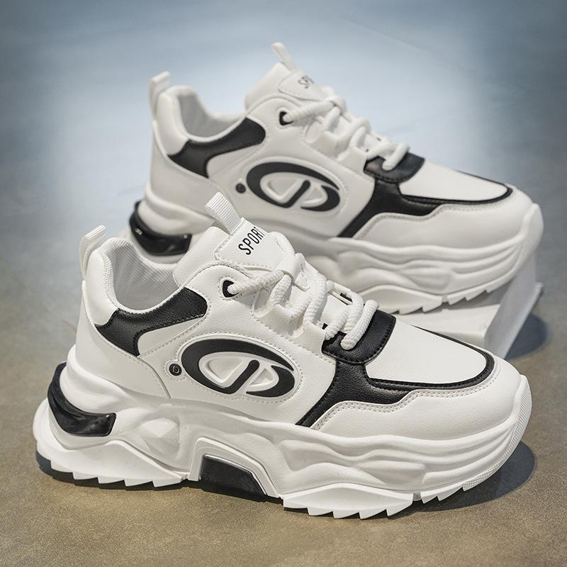 Men's shoes 2025 new autumn versatile high-end youth sports shoes student Xiaobai casual platform dad shoes