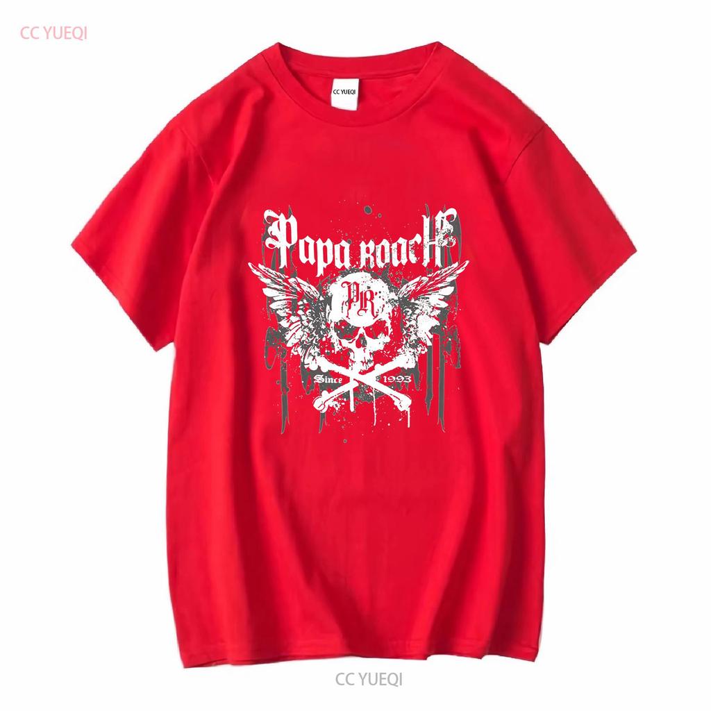 Papa Roach Since 1993 Black T Shirt S vintage Washed Breathable designer clothes Stretched streetwear Versatile Casual Slightly