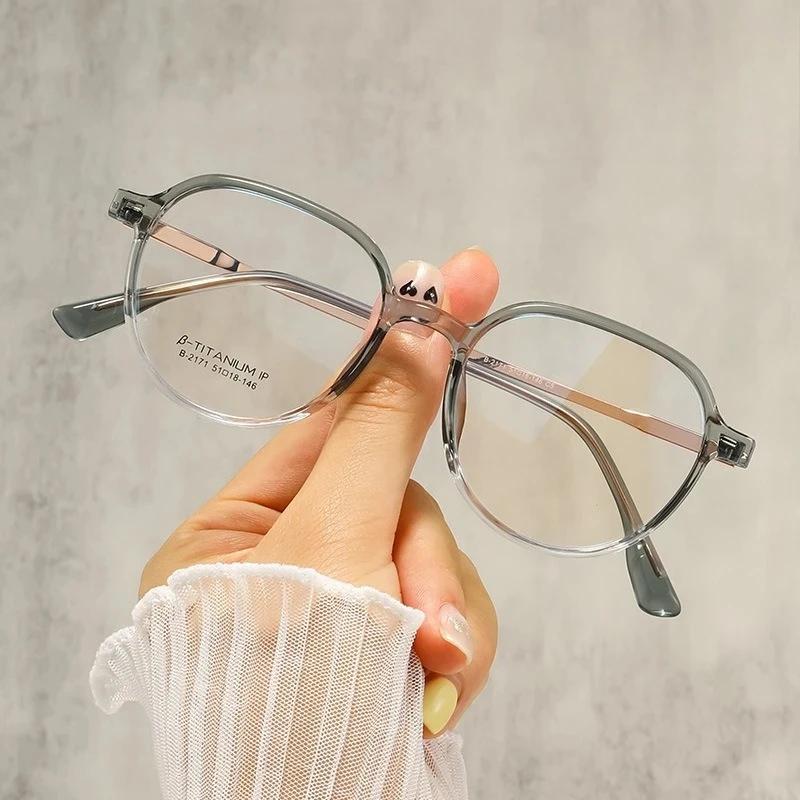 

Stylish TR90 Titanium Alloy Optical Glasses Frame with Flexible Anti-Slip Legs Plastic Eyewear for Driving Outdoor Sports