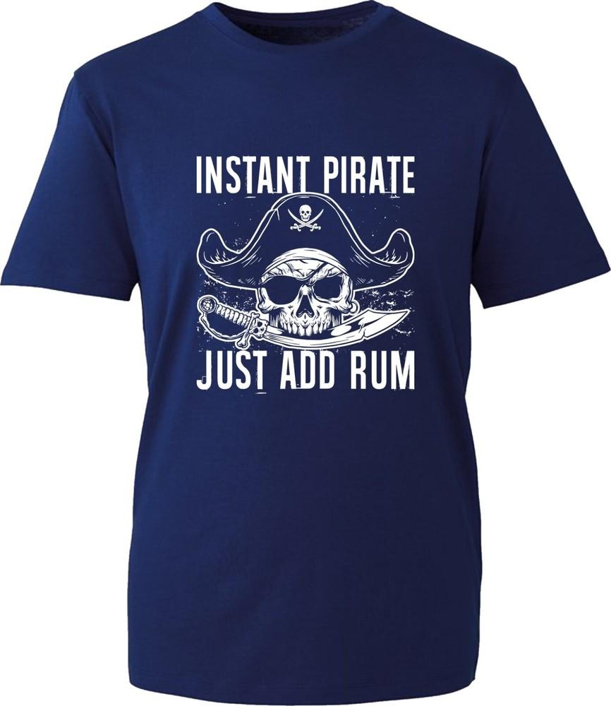 Instant Pirate Just Add Rum Funny TShirt Spooky Halloween Xmas Unisex Tee Top S