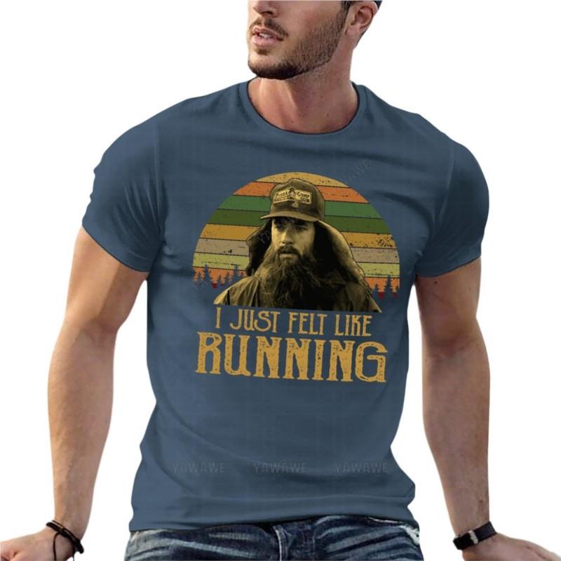 Forrest Gump Ik Voelde Gewoon De Drang Om Te Rennen Vintage Oversized T-shirts Bedrukt UnisexS Kleding Katoen Streetwear Grote Maat Top Te
