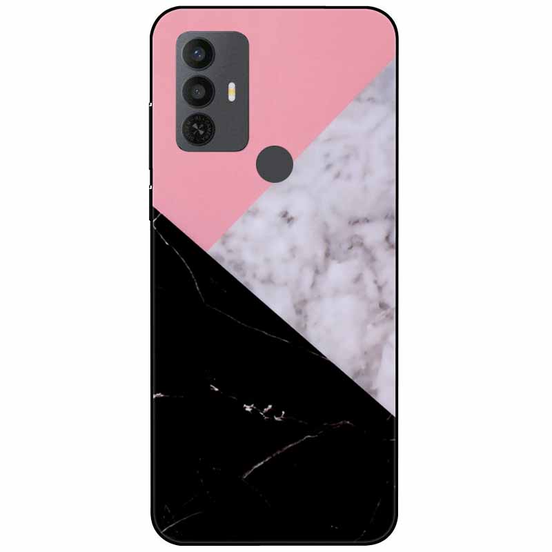 Phone Cover For Alcatel 1V 2021 Case Silicone Lovely Black Bumper Soft TPU Coque for Alcatel 1V (2021) 6002A 6002D 1 V Shells
