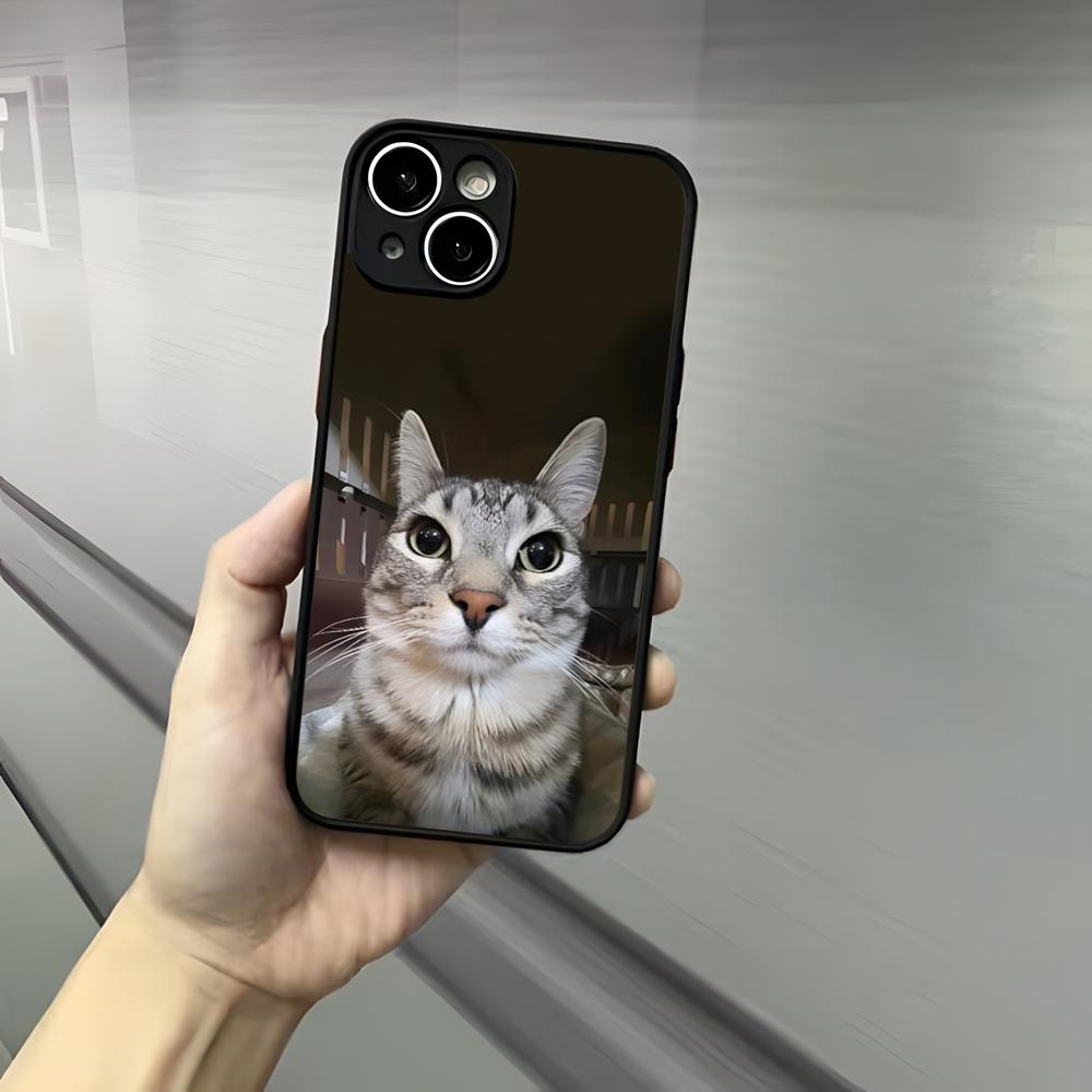 Cute Funny Cat Cats Phone Case For Iphone 17 16 15 14 13 12 Pro Max Xr Air Plus Skin Feel Black Hard Shell Cover