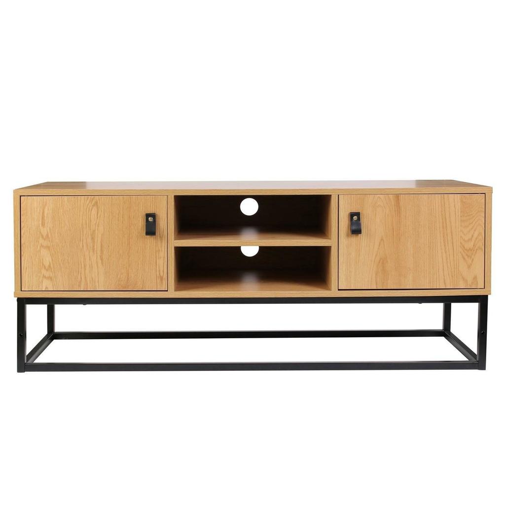 LOFT TV Cabinet Abbott Oak | Black | 117x48x39cm
