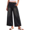 Women's High Waisted Wide Leg Straight Jeans Loose Fit Versatile Denim Pants for Spring Fall