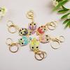 Cross-Border Exclusive Rhinestone Cartoon Owl Bag Charm Keychain