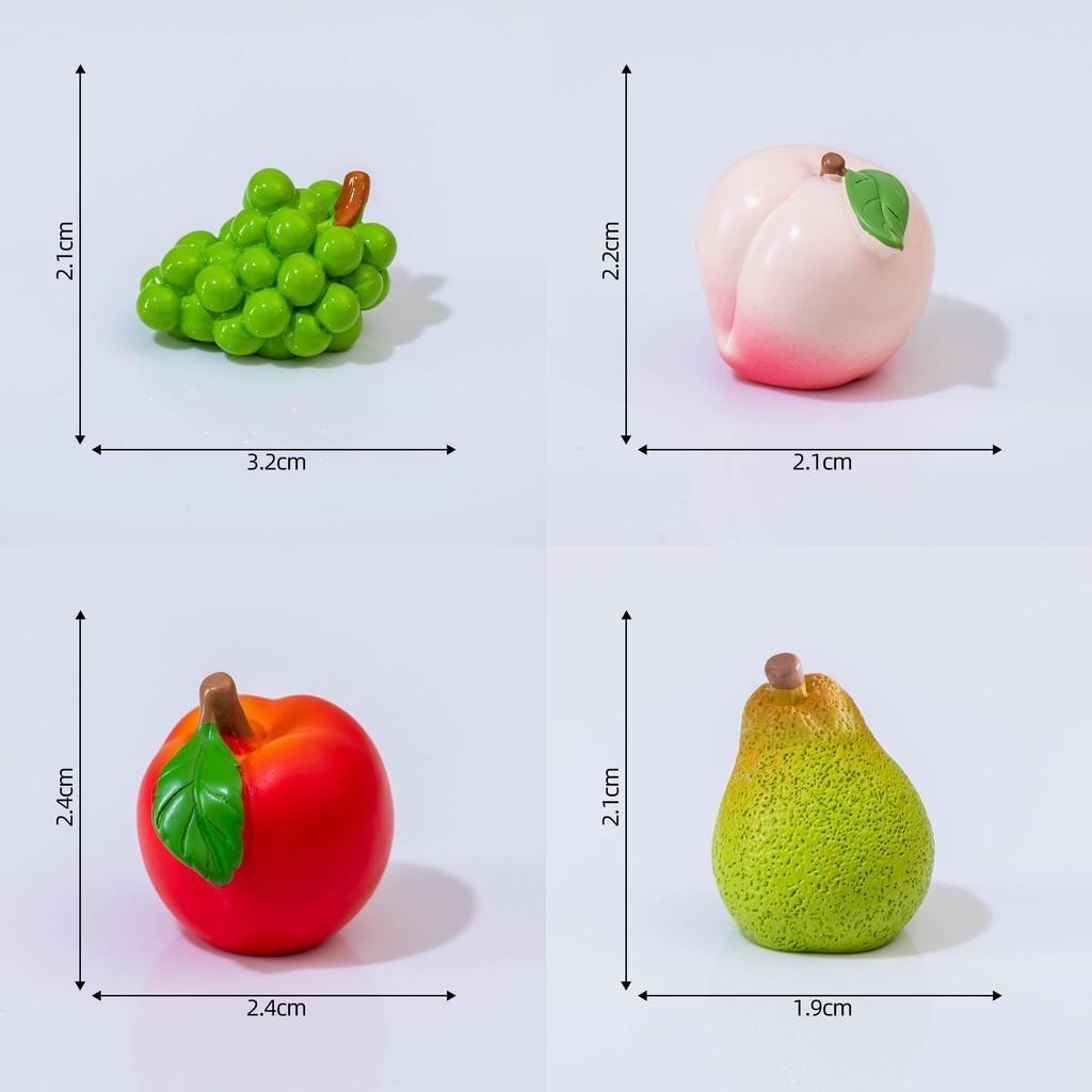 Realistic Miniature Resin Fruit Blind Box Creative Decor For Dollhouse Fans