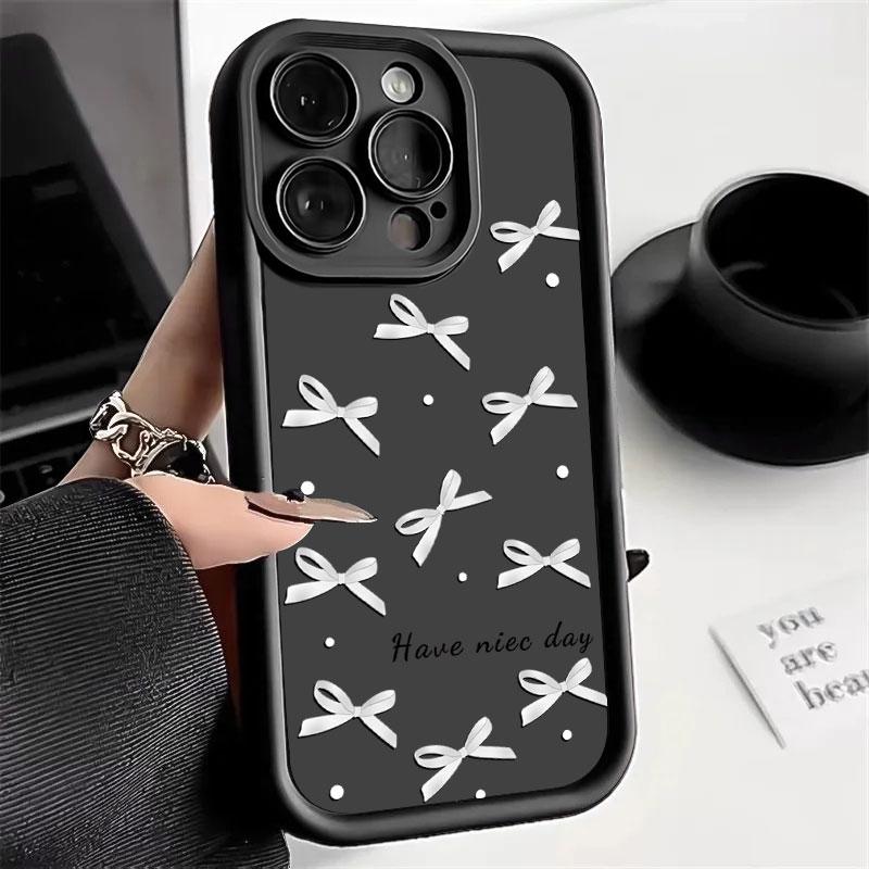 

ISN Luxury Fashion Polka Dot Bow Phone Case For Samsung Galaxy A56 A36 A26 A25 A35 A55 A54 A34 Case Soft Silicone Protect Cover Samsung A53 5G