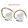White PE Hall Effect Digital Liquid Flow Sensor - YF-S401/S402 G1/2/G3/4 Inline Meter for RO Water Purifier Machine