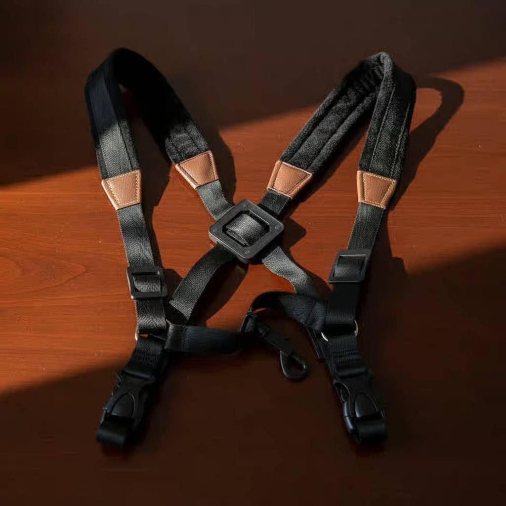 Double Shoulder Sax Strap Stable Stability Music Accessory Degree Rotating