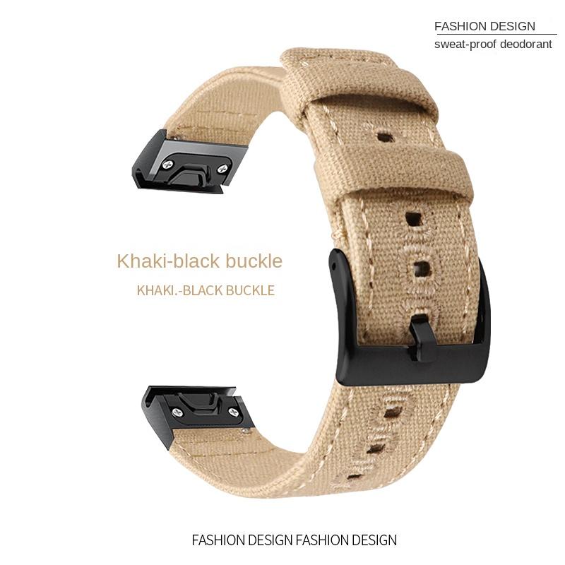 26 22 20MM Nylon Quick Release Watchband For Garmin Fenix 7X 7 6 6X Pro 5 5X/5XPlus 3 HR  Watch Canvas Strap Wrist Band Bracelet