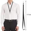 100 Stück Lanyards Schwarzes Lanyard für Ausweise Nylon-Lanyard Großhandel Clip Drehhaken für Büro-Ausweise Schlüsselanhänger