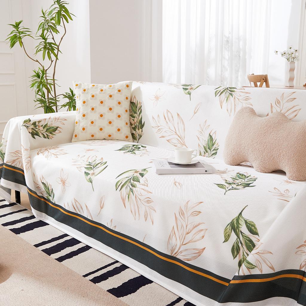 Sofa Cover Cloth Summer Sofa Slipcover All Wrapped Cover Cover Summer Sofa Cover Ice Silk Sofa Cushion Gauze Kerchief Cushion