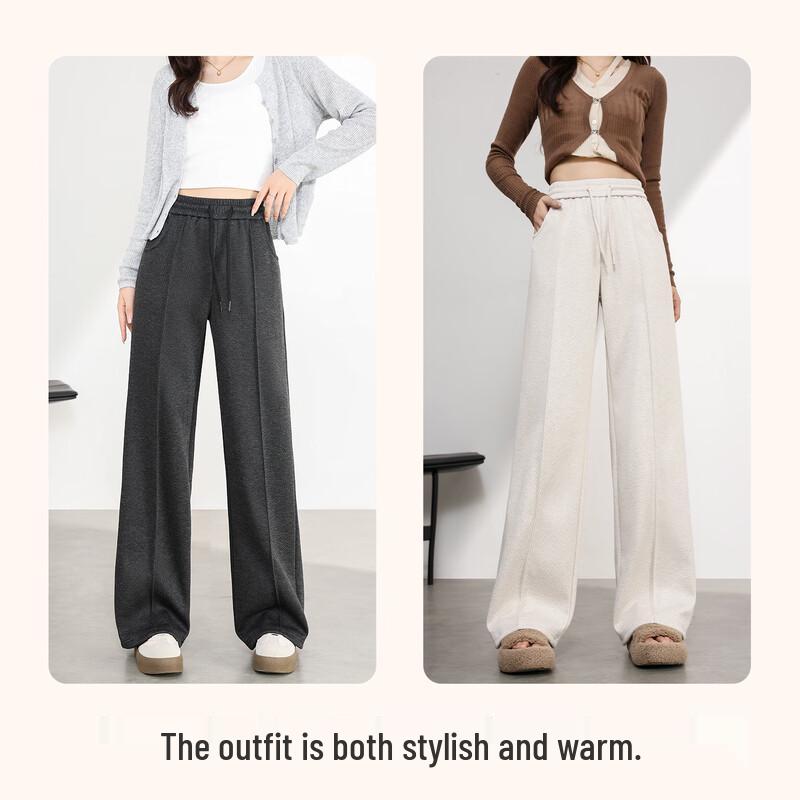 Baleno Women's High-Waist Straight-Leg Casual Pants