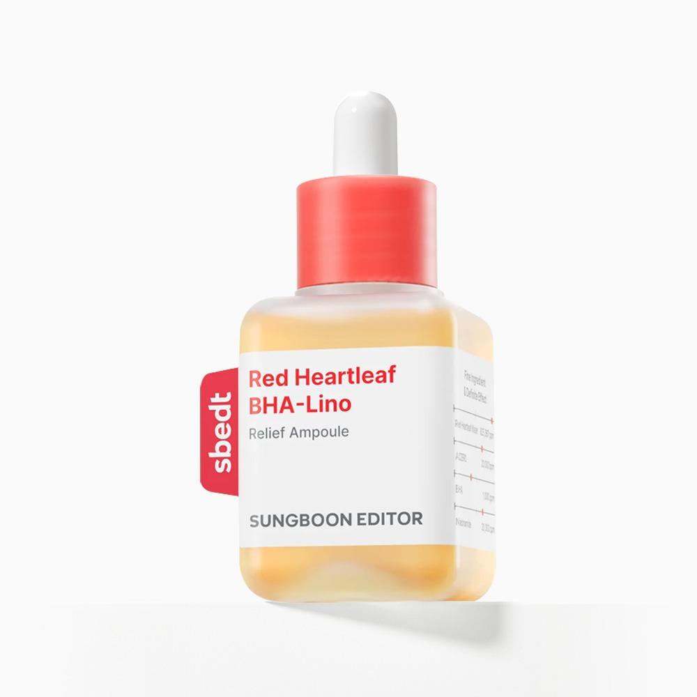 SUNGBOON EDITOR Red Heartleaf BHA Reno Trouble Soothing Ampoule (30ml)
