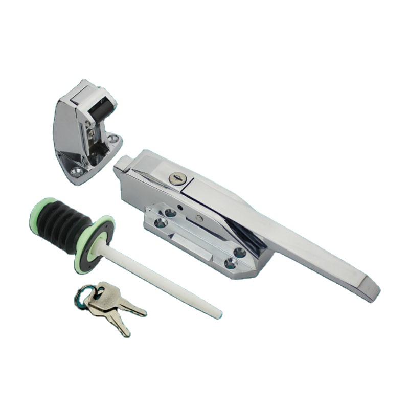 SK1-1178S Stainless Steel 304 and Zinc Alloy Handle Latch Lock  for Combined Freezer Door Lock (White,Stainless Steel) белый