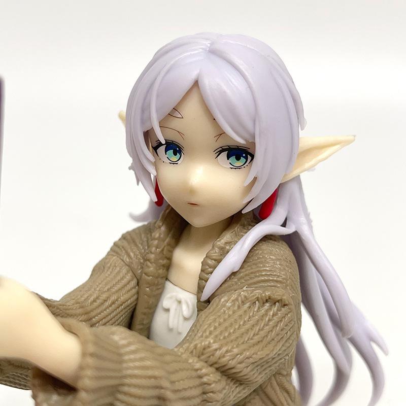 Beyond Journey's End ReadindFrieren Anime Figure Desktop Cute Frieren PVC Action Figure Figurine Model Doll Toy