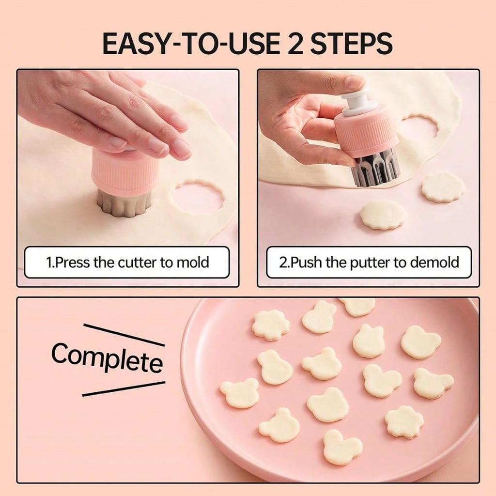 Fruit Print Press Cutter Molds, Butterfly Shaped Vegetable Fruit Cookie Cutters, Stainless Steel Baking Molds, Creative Kitchen Tools