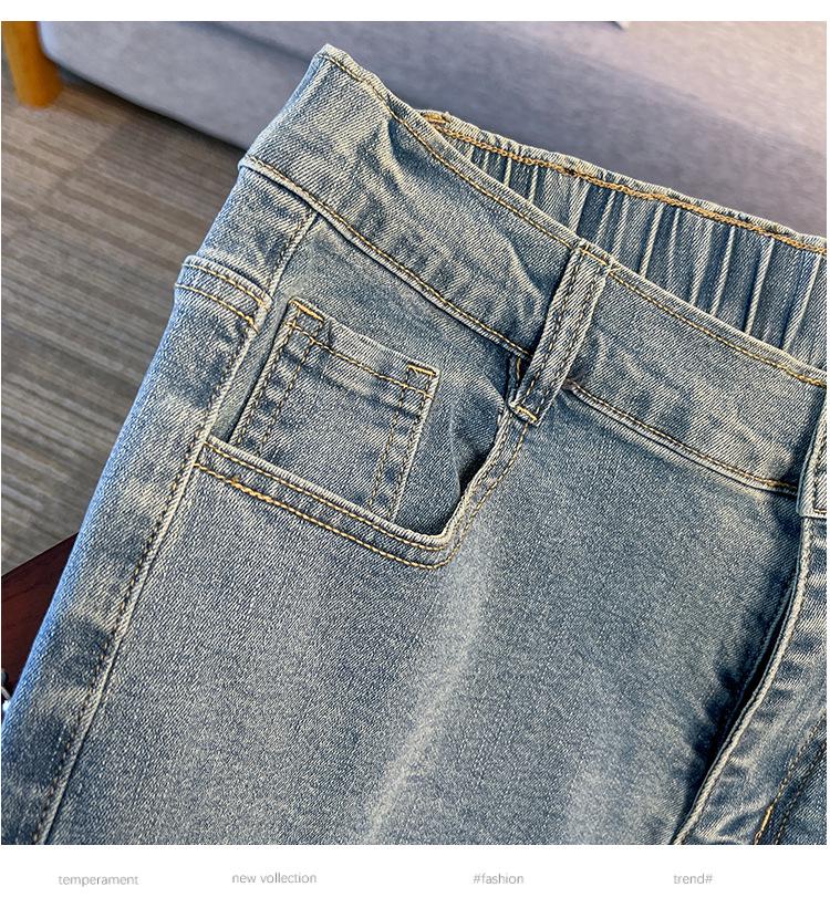 Plus Size Women's High Waist Denim Pants - Slimming, Casual, Loose Fit 