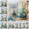 Sea Glass Material DIY Sea Glass Art Kit Mini Christmas Tree Ornament  Bookshelf Display