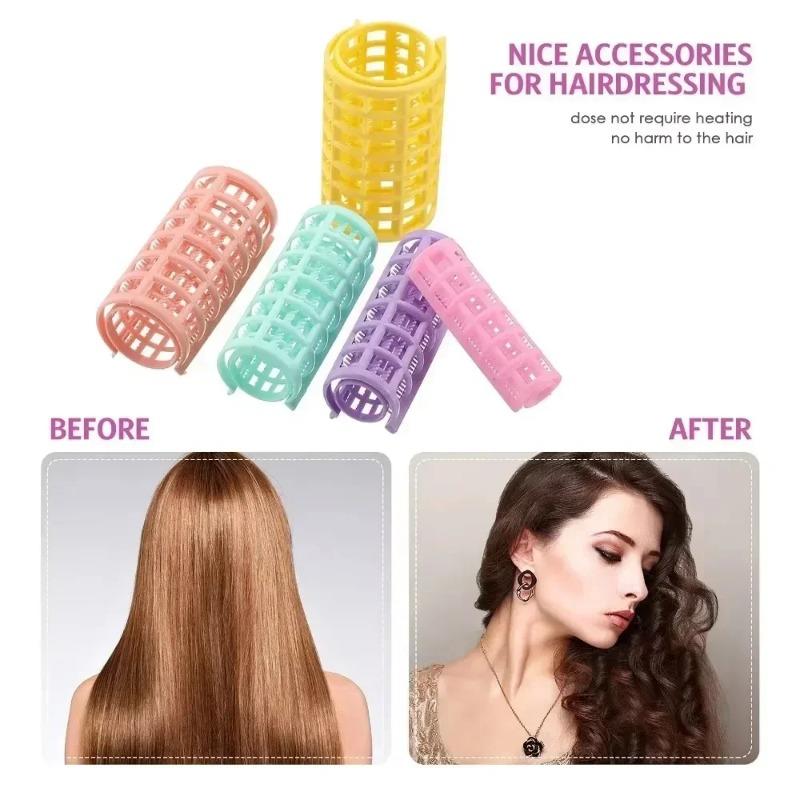 Popular Heatless Hair Curler No Heat Hair Rollers Plastic Lazy Curls Root Perm Rods Bangs Curling Rod Hair Styling Tools