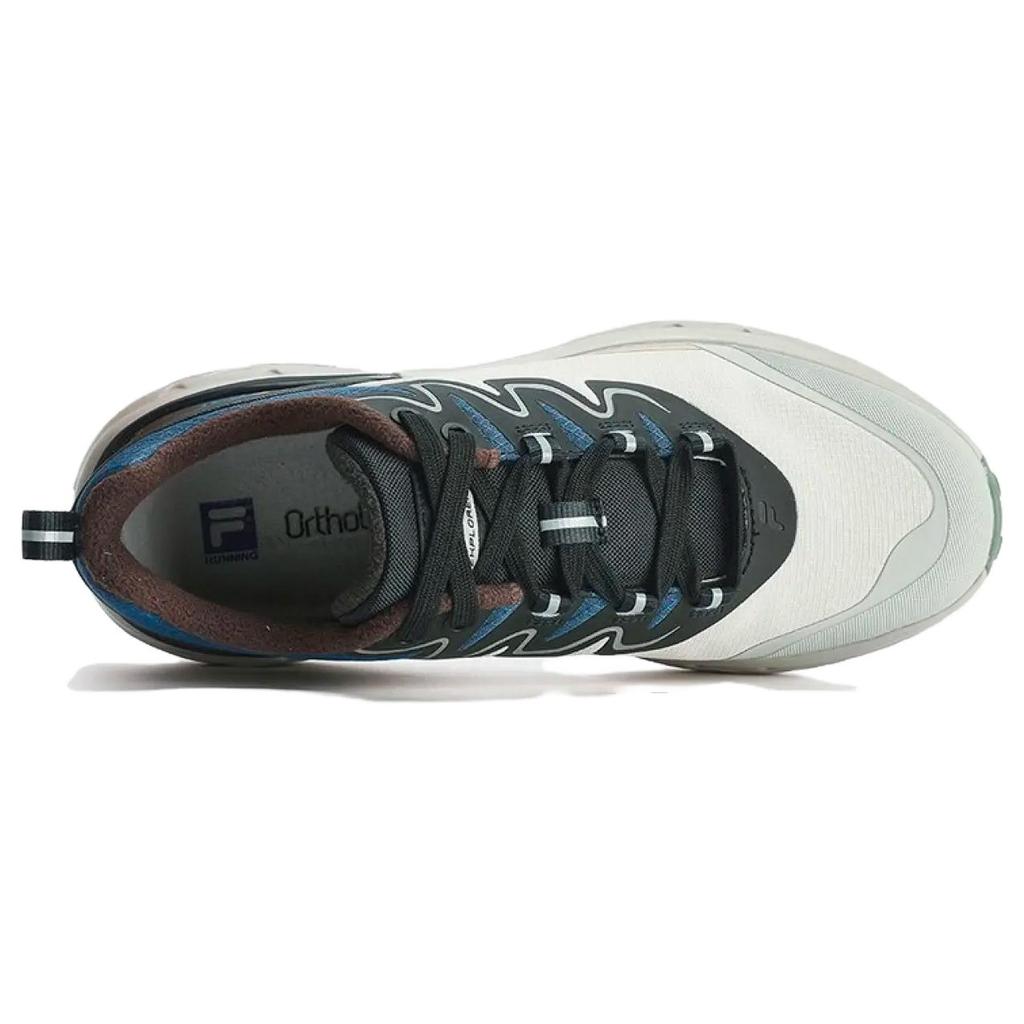 New FILA Low Top Running Shoes Men's Gray Blue A12M341218FSC