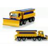 1/50 Toys Car Alloy Model Diecast Snow Sweeper Winter Service Vehicle Removable Cover 8 Wheel Cleaner Tractor Diecast Hobby