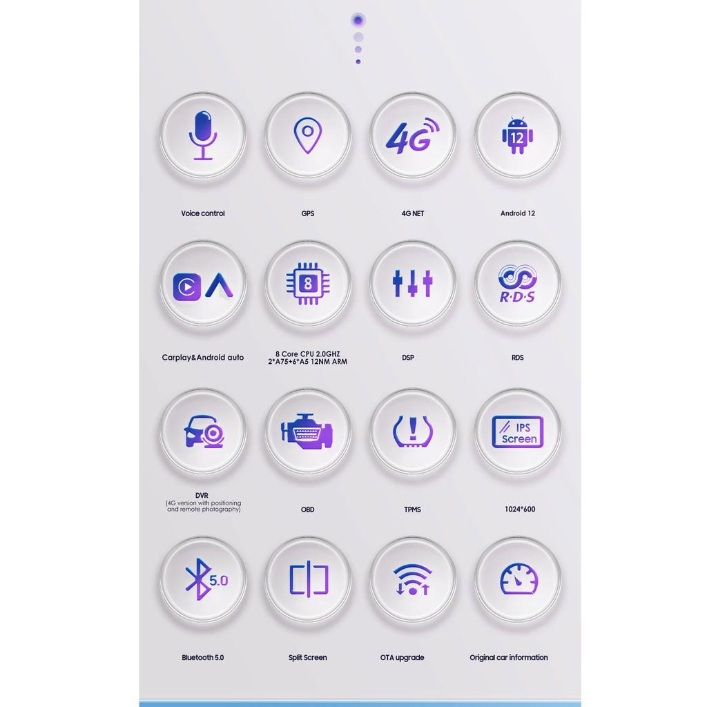 Hizpo For Ford/Focus/S-Max/Mondeo 9/GalaxyC-Max Car Radio Multimedia Video Player Navigation GPS Intelligent  Android 13 NO DVD 2din 2 Din 2.5D USB