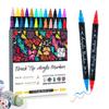 Double-Headed Acrylic Marker: Layered Doodle Pen Tip, Quick-Drying, Waterproof, Colored Marker.