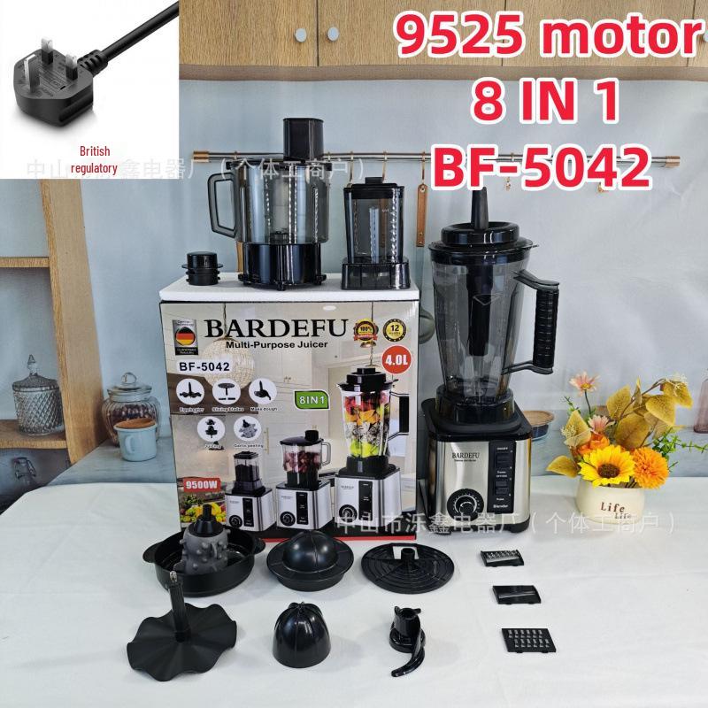 3L 6-in-1 Edelstahl Standmixer & Entsafter: Multifunktionaler Fleischwolf und Mixer