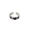 Wedding Index Finger Ring Geometric Women Rings Heart Chain Ring Korean Style Heart Stackable Rings