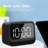 Bluetoothcompatible Wireless Sound With 2 Alarm Clock, Big Screen LED Time Display Call Function
