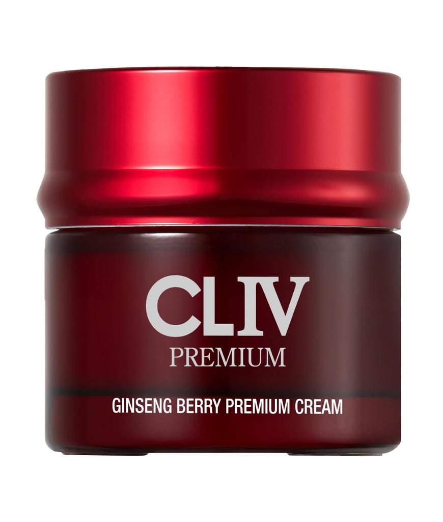 CLIV Koreanischer Ginseng-Beeren Premium-Creme - Feuchtigkeitsspendende Creme, Straffende Pflege, Nährende Creme, für Trockene Haut, Koreanische Hautpflege, 50ml