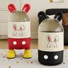 Huinizy Cartoon Rabbit Ear Flip-Top Trash Can