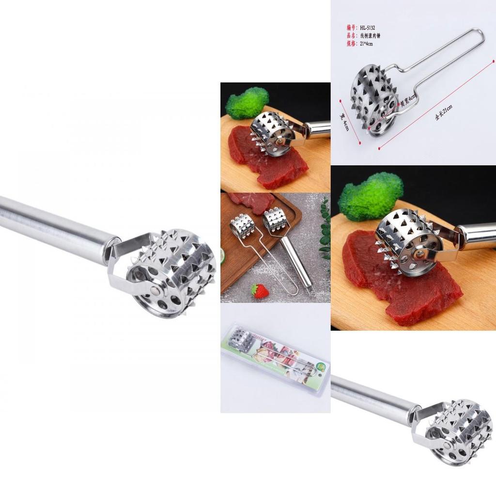 Premium Stainless Steel Meat Tenderizer Hammer For Juicy Steak And Pork Chops