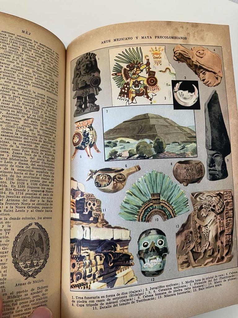 [USED] Antique Spanish Dictionary with Illustrations