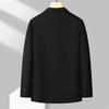 Spring and Autumn Light Luxury Business Single West Middle-aged and Young People Solid Color Knitted Trendy Suit Jacket